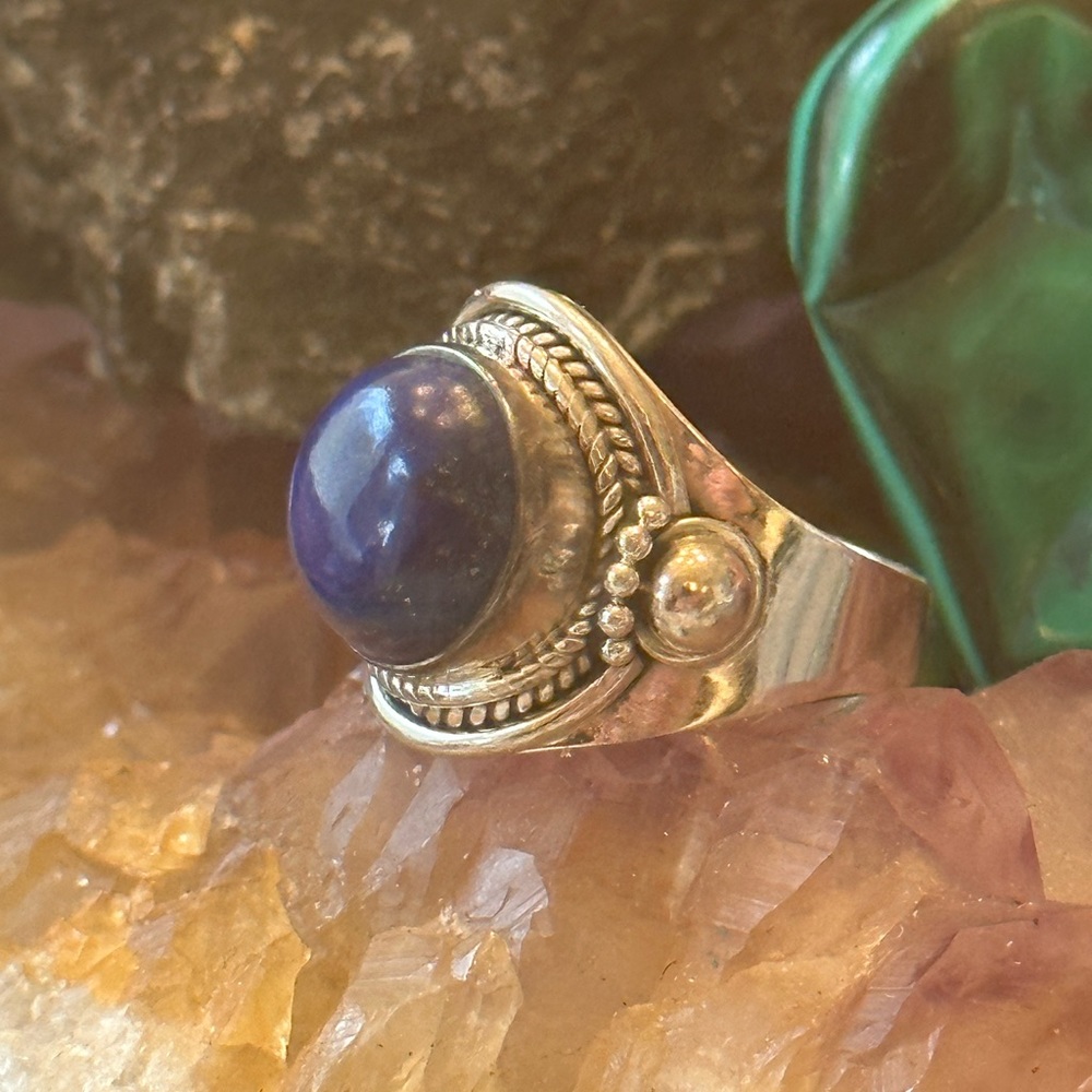 Lapis Bali 925 Solid Sterling Silver Ring - image 7